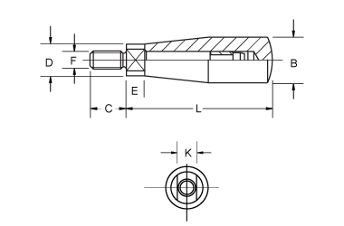 B2 Handle, Revolving Tapered