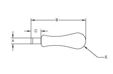 Ball Crank Handles, Solid - Press Fit