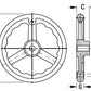 A43 Handwheels, Cast Iron - No Handle