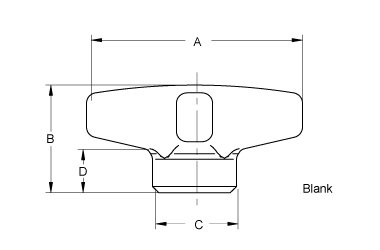 K82 Stainless Steel Hand Knob - 2" (Metric)
